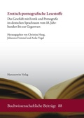 Cover: Erotisch-pornografische Lesestoffe - Harrassowitz Verlag