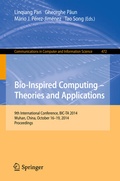 Cover: Bio-inspired Computing: Theories and Applications - Springer