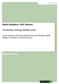 Enlarge image Cover: Creativity among Adolescents - GRIN Verlag