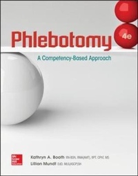 Enlarge image Cover: Phlebotomy: A Competency Based Approach - McGraw-Hill Inc.,US