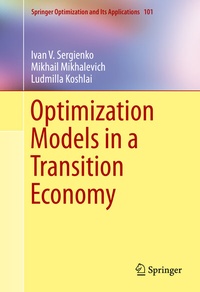 Abbildung von: Optimization Models in a Transition Economy - Springer