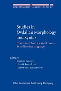 Abbildung von: Studies in OEvdalian Morphology and Syntax - John Benjamins Publishing Co