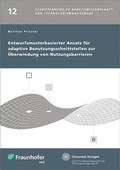 Cover: Entwurfsmusterbasierter Ansatz f&uuml;r adaptive Benutzungsschnittstellen zur &Uuml;berwindung von Nutzungsbarrieren - Fraunhofer Verlag
