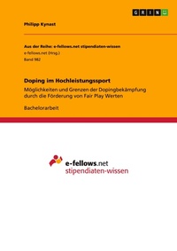 Abbildung von: Doping im Hochleistungssport - GRIN Verlag