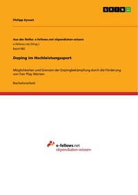 Abbildung von: Doping im Hochleistungssport - GRIN Verlag