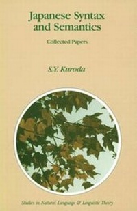 Enlarge image Cover: Japanese Syntax and Semantics - Kluwer Academic Publishers