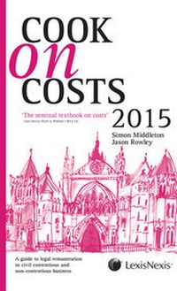 Enlarge image Cover: Cook on Costs 2015 - Butterworths Law