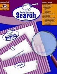 Enlarge image Cover: Reference Search Cards, Grades 3-6 - Evan-Moor Educational Publishers