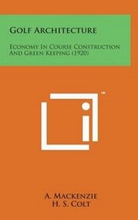 Enlarge image Cover: Golf Architecture - Literary Licensing, LLC