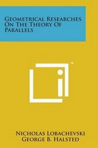 Abbildung von: Geometrical Researches on the Theory of Parallels - Literary Licensing, LLC