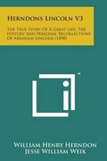 Cover: Herndons Lincoln V3 - Literary Licensing, LLC