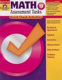 Enlarge image Cover: Math Assessment Tasks, Grade Pre K - Evan-Moor Educational Publishers