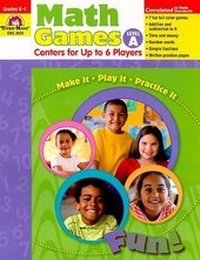 Enlarge image Cover: Math Games Level A Grades K-1 - Evan-Moor Educational Publishers