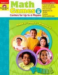 Enlarge image Cover: Math Games Level D Grades 3-4 - Evan-Moor Educational Publishers