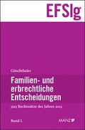 Cover: Familien- und erbrechtliche Entscheidungen - Manz