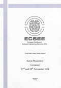 Cover: European Conference on Software Engineering Education - Shaker