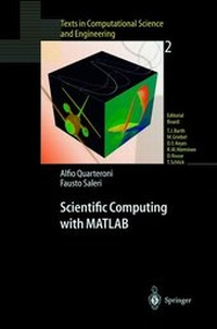 Enlarge image Cover: Scientific Computing with MATLAB - Springer