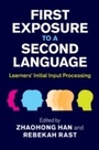 Cover: First Exposure to a Second Language - Cambridge University Press