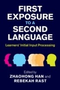 Cover: First Exposure to a Second Language - Cambridge University Press