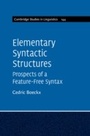 Cover: Elementary Syntactic Structures - Cambridge University Press