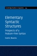 Cover: Elementary Syntactic Structures - Cambridge University Press