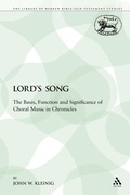 Cover: The Lord's Song - Sheffield Academic Press