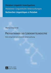 Abbildung von: Produktnamen der Lebensmittelindustrie - Peter Lang Verlag