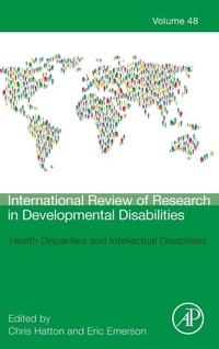 Enlarge image Cover: Health Disparities and Intellectual Disabilities: Volume 48 - Academic Press