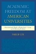 Cover: Academic Freedom at American Universities - Lexington Books