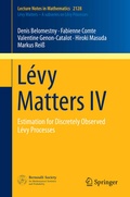 Cover: L&eacute;vy Matters IV - Springer