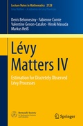 Cover: L&eacute;vy Matters IV - Springer