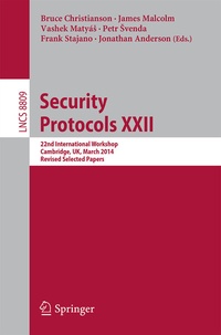 Abbildung von: Security Protocols XXII - Springer