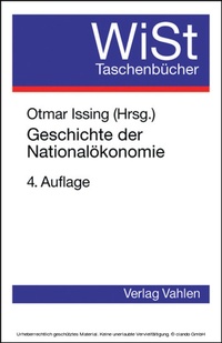 Abbildung von: Geschichte der Nationalökonomie - Vahlen