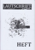 Cover: Lautschrift Heft - Literarische Gesellschaft Th&uuml;ringen