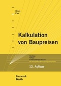 Cover: Kalkulation von Baupreisen - DIN Media