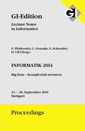 Cover: GI Edition Proceedings Band 232 - Informatik 2014 - 44. Jahrestagung der Gesellschaft f&uuml;r Informatik - K&ouml;llen