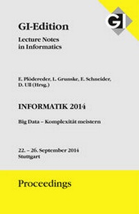 Enlarge image Cover: GI Edition Proceedings Band 232 - Informatik 2014 - 44. Jahrestagung der Gesellschaft für Informatik - Köllen