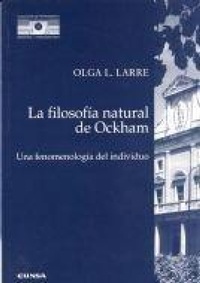Abbildung von: La filosofía natural de Ockham como fenomenología del individuo - EUNSA. EDICIONES UNIVERSIDAD DE NAVARRA, S.A.