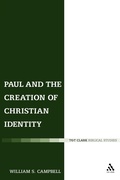 Bild: Paul and the Creation of Christian Identity - T.& T.Clark Ltd