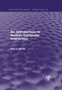 Enlarge image Cover: An Introduction to Human-Computer Interaction (Psychology Revivals) - Psychology Press Ltd
