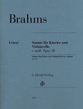 Cover: Johannes Brahms - Violoncellosonate e-moll op. 38 - Henle, G&uuml;nter
