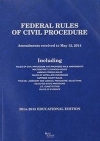 Abbildung von: Federal Rules of Civil Procedure - West Academic Press