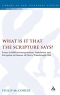 Abbildung von: What is it that the Scripture Says? - T.& T.Clark Ltd