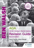 Cover: AQA GCSE Modern World History Revision Guide 2nd Edition - Hodder Education