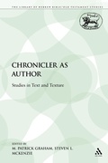 Cover: The Chronicler as Author - Sheffield Academic Press