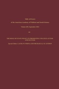 Cover: The Role of State Policy in Promoting College Access and Success - SAGE Publications Inc