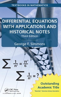 Abbildung von: Differential Equations with Applications and Historical Notes - Chapman & Hall/CRC