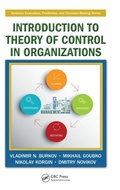 Cover: Introduction to Theory of Control in Organizations - CRC Press
