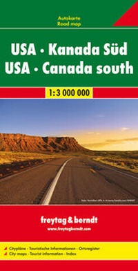 Abbildung von: USA - Kanada Süd, Autokarte 1:3.000.000 - Freytag-Berndt und ARTARIA