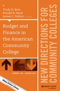 Cover: Budget and Finance in the American Community College - Jossey-Bass
